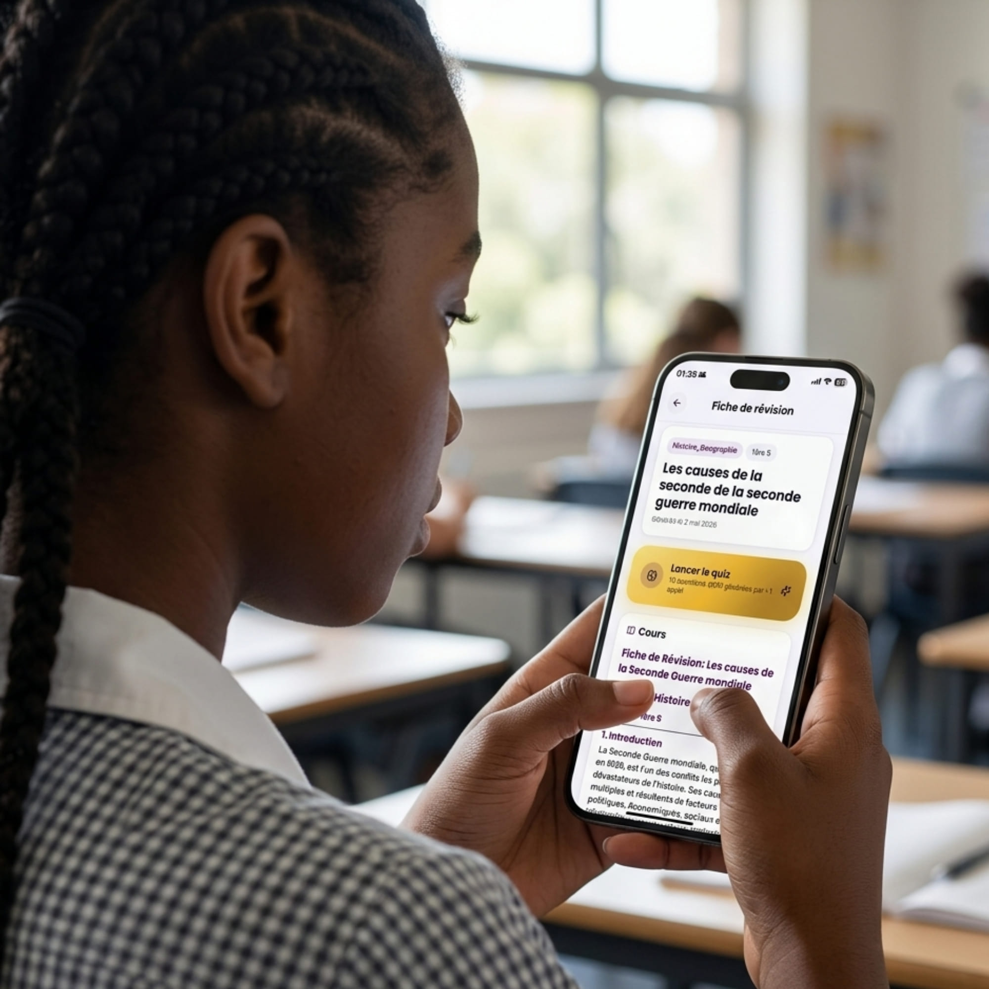 Application Alissa School : quiz générés par IA et suivi des progrès des élèves