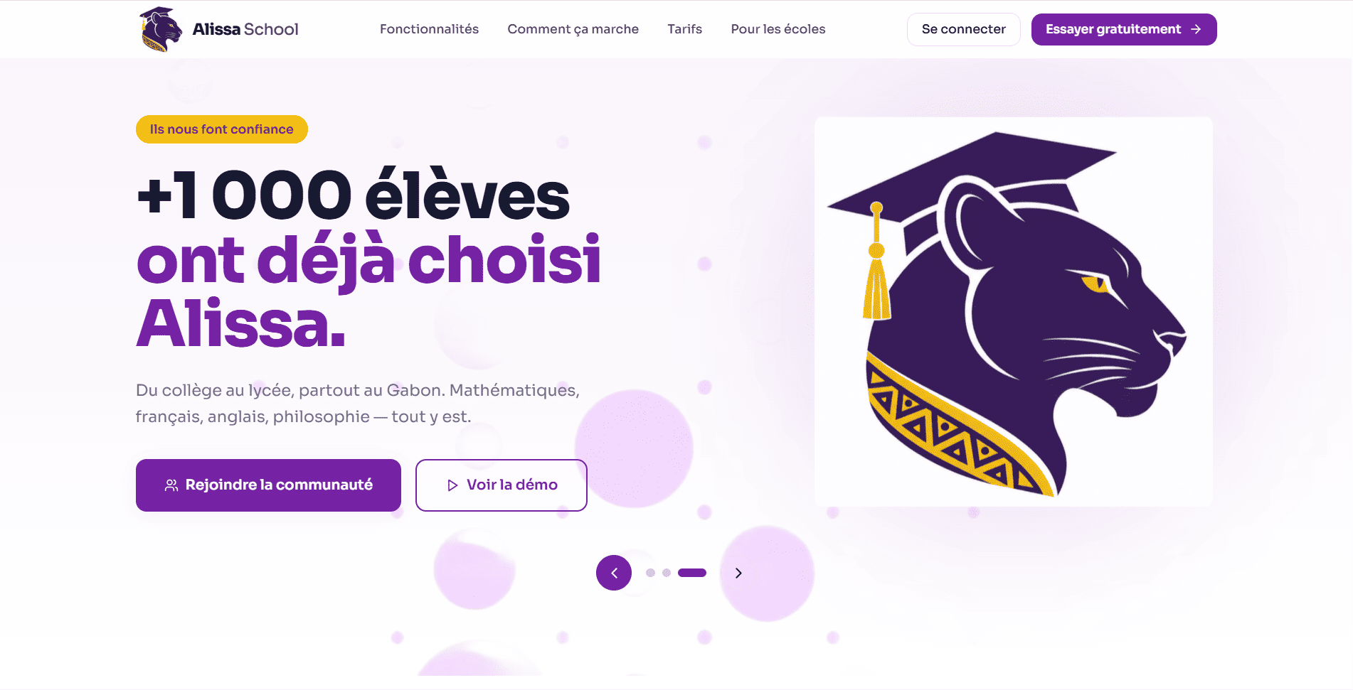 Application Alissa School : quiz générés par IA et suivi des progrès des élèves